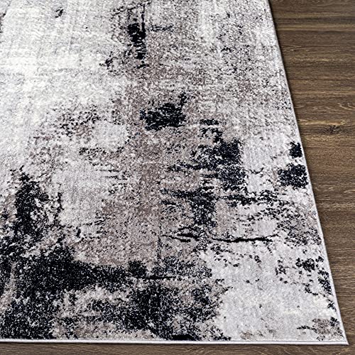 Artistic Weavers Houda Modern Abstract Area Rug, 5'3" x 7'3", Silver/Charcoal