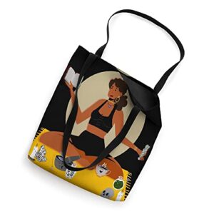 African American Woman meditate Tote Bag