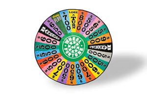 wheel of fortune spin wheel soft fleece round throw blanket | wheel of fortune gift game wheel themed warm fleece blankets | measures large 59 inches in diameter