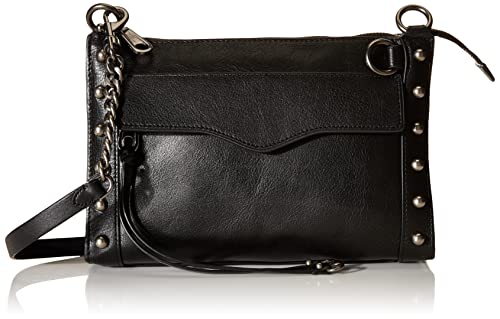 Rebecca Minkoff womens Mab W/ Studs Crossbody, Black, One Size US