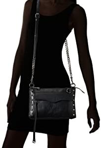 Rebecca Minkoff womens Mab W/ Studs Crossbody, Black, One Size US