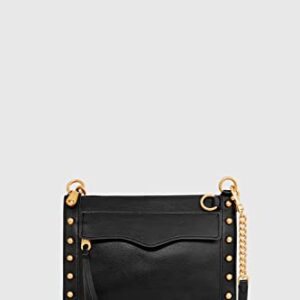 Rebecca Minkoff womens Mab W/ Studs Crossbody, Black, One Size US