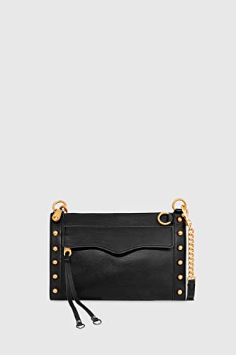 Rebecca Minkoff womens Mab W/ Studs Crossbody, Black, One Size US