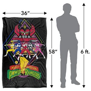 Power Rangers Megazord Rangers Silky Touch Super Soft Throw Blanket 36" x 58"