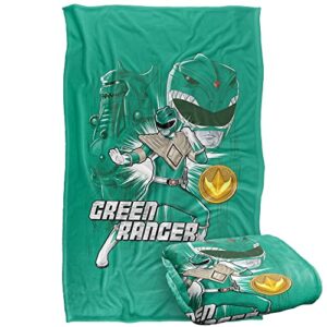 power rangers green ranger silky touch super soft throw blanket 36″ x 58″