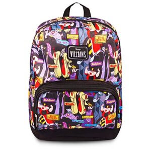 fast forward new york disney villains mini backpack for women — canvas disney villains backpack purse shoulder bag for adults, teens, disney villains backpack for women