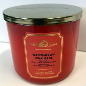 Bath and Body Works, White Barn 3-Wick Candle w/Essential Oils - 14.5 oz - 2021 Core Scents! (Watermelon Lemonade)