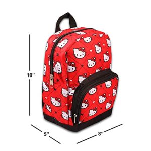 Fast Forward New York Hello Kitty Mini Backpack for Women -- Canvas Hello Kitty Backpack Purse Shoulder Bag for Adults, Teens