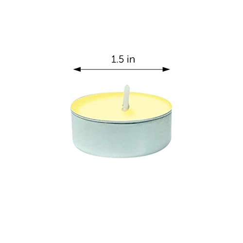 DecorRack 30 Tealight Candles, French Vanilla Scented, Pleasant Fragrance Candle, Long Lasting Air Freshener (Pack of 30)