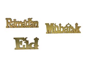 ramadan eid mubarak moon star desktop shelf table top decoration for home office classic decor products (ramadan + eid + mubarak)