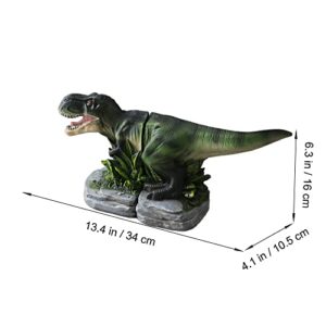 Banllis Dinosaur Bookends Decorative Book Ends to Hold Books Heavy Duty, Nonskid Book Stopper Resin Bookends for Shelves for Books Holder Home and Office Decor and idea Kids Gift