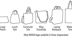 Maika Recycled Canvas Commuter Tote Bag, Echo Charcoal