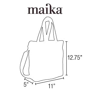 Maika Recycled Canvas Commuter Tote Bag, Echo Charcoal