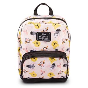 fast forward new york disney winnie the pooh mini backpack for women — canvas disney pooh backpack purse shoulder bag for adults, teens