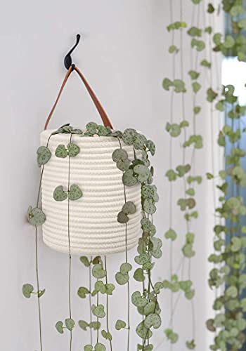 Goodpick Woven Hanging Rope Basket Set (Set of 2)