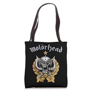 motörhead – everything louder forever silver & gold warpig tote bag