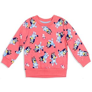 bluey toddler girls sweatshirt pink 5t