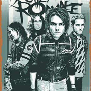 EICOCO Musician Band Artwork My Chemical Romance Poster Plaque Poster Metal Tin Sign 8" x 12" Vintage Retro Wall Decor