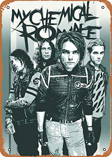 EICOCO Musician Band Artwork My Chemical Romance Poster Plaque Poster Metal Tin Sign 8" x 12" Vintage Retro Wall Decor