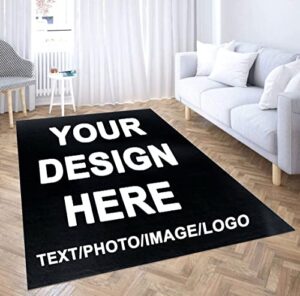 custom rugs -full color print, personalized rectangle modern carpet for home decoration area rug commercial floor rug (96×72 inches)