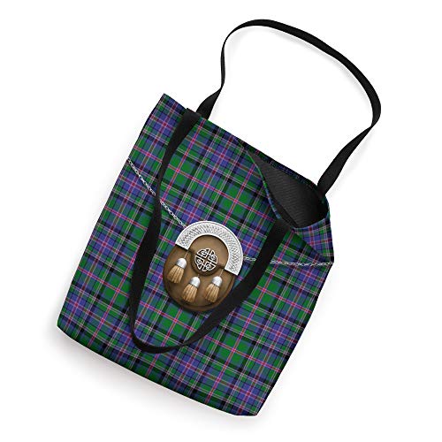 Scottish Clan Cooper Tartan Plaid With Sporran Tote Bag