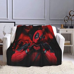 movies dead-pool weighted blanket super soft warm cozy thick throw blankets for bed,couch or travel home decor flannel heavy blankets for sleeping comfort