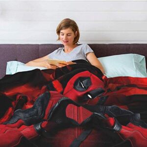 Movies Dead-Pool Weighted Blanket Super Soft Warm Cozy Thick Throw Blankets for Bed,Couch Or Travel Home Decor Flannel Heavy Blankets for Sleeping Comfort