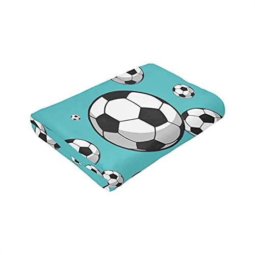 Soccer Soft Luxury Blanket Throw Lightweight Flannel Blankets for Adults Kids Gift 60"X50"