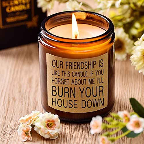 Lavender Scented Candle - Friendship Gifts for Women Best Friend - BFF Birthday Gifts for Friend Female Leaving- Bestie Going Away Gift for Friend Farewell