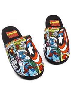 marvel avengers slippers comic mens slip on house shoes loafers 7-8 uk