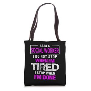 social worker gift social work graphic tote bag