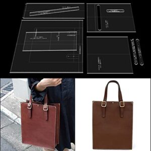baenrcy aab-48 acrylic tote bag template bag leather pattern handbag acrylic leather pattern leather templates