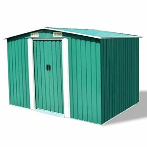 huijk storage sheds garden storage unit metal shed patio outdoor bike boxtools store green