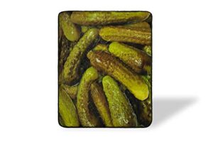 pickles fleece throw blanket | large soft fleece pickle blanket | food blanket soft blankets and throws | officially licensed pickle throw blankets | measures 60 x 45 inches