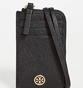 Tory Burch Women's Robinson Lanyard, Black, One Size