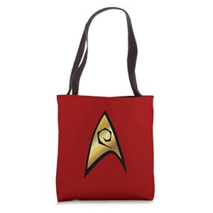 star trek: the original series engineer badge tote bag