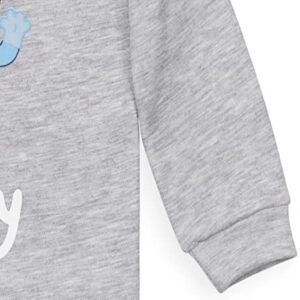 Bluey Toddler Boys Fleece Hoodie and Pants Outfit Set Grey/Blue 3T