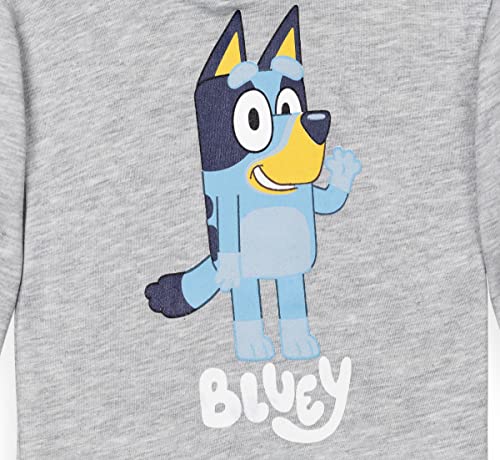 Bluey Toddler Boys Fleece Hoodie and Pants Outfit Set Grey/Blue 3T