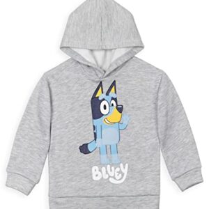 Bluey Toddler Boys Fleece Hoodie and Pants Outfit Set Grey/Blue 3T