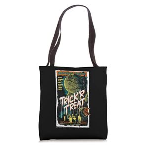 trick ‘r treat – tales of the macabre retro poster tote bag