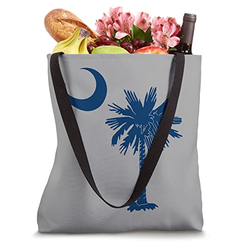 South Carolina State Flag Palmetto Tree Crescent Moon SC Tote Bag