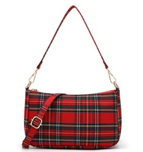 ro rox sheena tartan check punk 90’s crossbody purse handbag