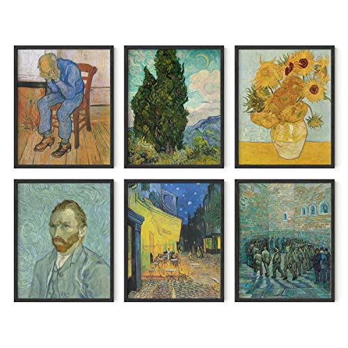 HAUS AND HUES Van Gogh Poster Van Gogh Prints Fine Art Paintings Vincent Van Gogh Paintings Art Posters and Prints of Famous Painting Famous Art Prints Fine Art Prints (Van Gogh, 8"x10")