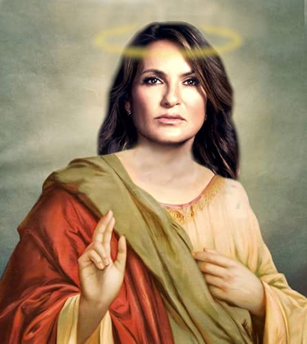 Olivia Benson (Mariska Hargitay Law & Order SVU) Parody Devotional Prayer Saint Candle