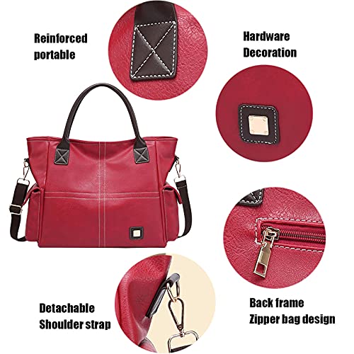 Tote Shoulder Bag for Women Large Purse and Handbag Soft School Top Handle Bag Travel Bag