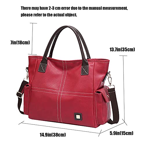 Tote Shoulder Bag for Women Large Purse and Handbag Soft School Top Handle Bag Travel Bag