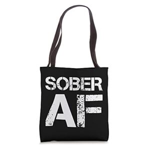 sober af alcoholism addiction recovery rehabilitation tote bag
