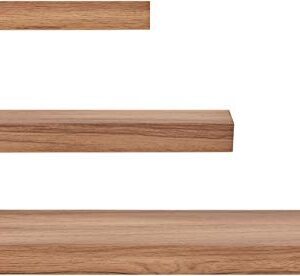 Kiera Grace kieragrace KG Maine Floating Shelves-Golden Oak, 12", 16", 24", Set of 3 Wall Organization