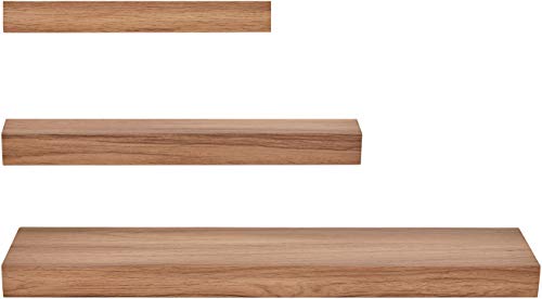 Kiera Grace kieragrace KG Maine Floating Shelves-Golden Oak, 12", 16", 24", Set of 3 Wall Organization