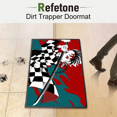 Anime Rug Popular Anime Area Rugs Slip Stain Resistant Soft Carpet for Boys Girls Gaming Desk Home Decor Non-Slip Doormats (16x24 Inches)